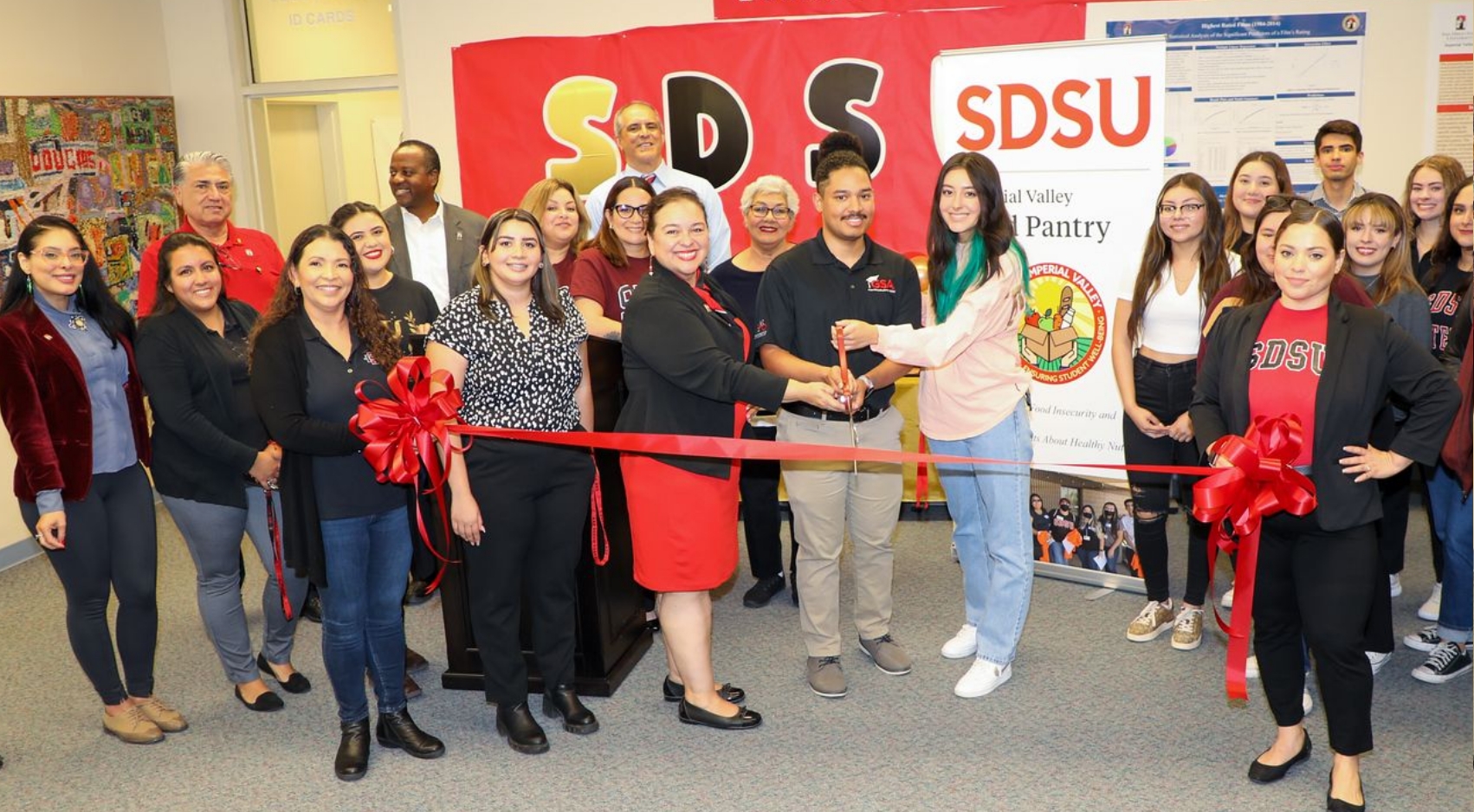 Ribbon cutting ceremony of On Campus Food Pantry