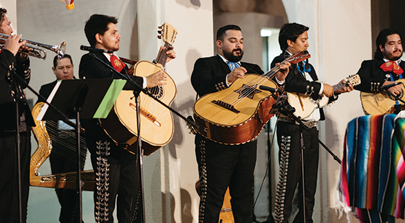 Mariachi Amanecer was one of the three musical groups to conclude the evening. The event held more than 1,000 attendees.