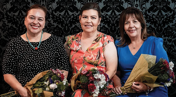 Guillermina Gina Nuñez (left) was nominated as local Latina trailblazer along with Diaha Garcia-Ruiz and Hortencia Armendariz, an SDSU Imperial Valley alumna