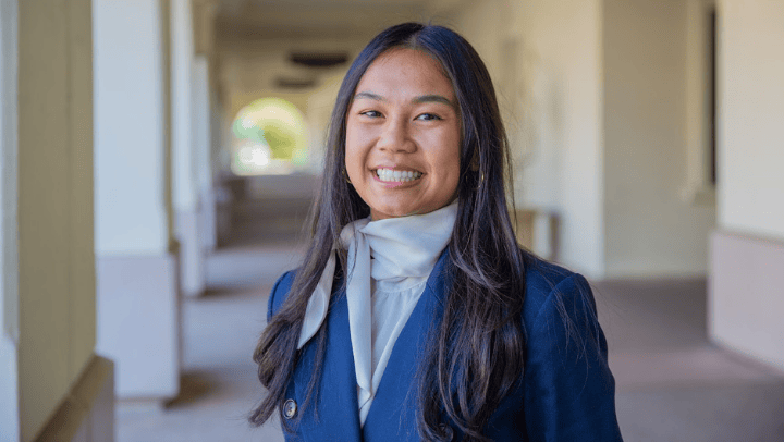 Quest for Best winner Shaye Phung arrived at SDSU as prospective teacher, she now leaves for graduate school at Harvard in education policy. (Erik Good/SDSU) 